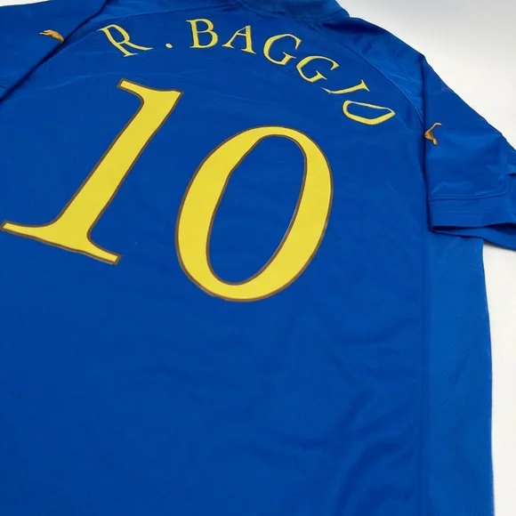 R. Baggio イタリア代表　football 2004 New Baggio #10 (Retirement) Italy 2004/2005/2006 ORIGINAL